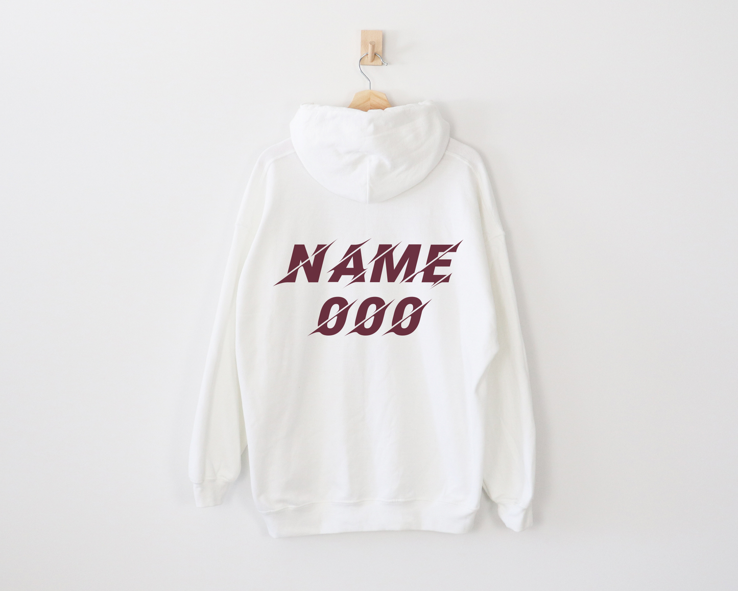 Adult White Custom Hoodie